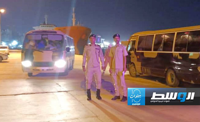 من إنقاذ مهاجرين غير نظاميين قرب سواحل ليبيا، 22 ستبمبر 2024 (الإدارة العامة لأمن السواحل)