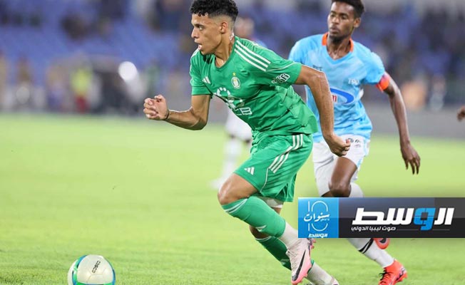 التحامات وقوة في لقاء الأهلي طرابلس وأوهامياجي الزنجباري بالكونفدرالية، الأحد 18 أغسطس 2024. (تصوير: محمود دردور، بوابة الوسط)