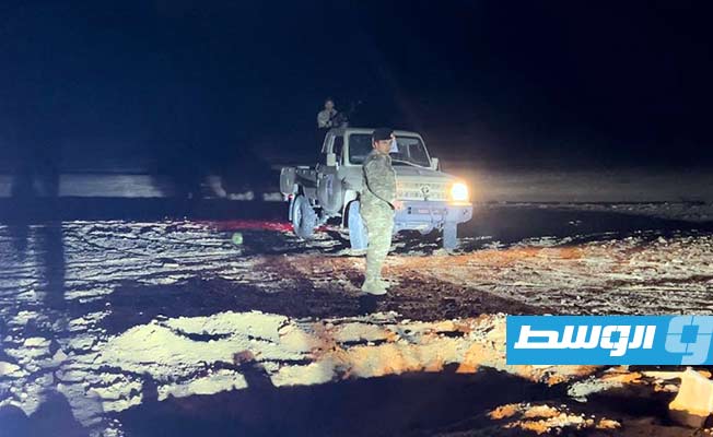 من أعمال انتشال 3 جثث وسط الصحراء شرق ودان، 28 يناير 2024. (بوابة الوسط)