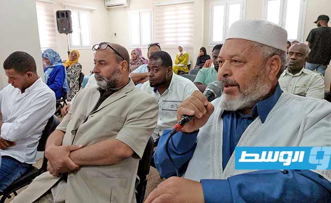 حفل توقيع كتاب «لمسات قلم» للكاتبة زينب قجدور بمكتبة اليونسكو في سبها، الثلاثاء 10 أكتوبر 2023. (تصوير: رمضان كرنفودة)