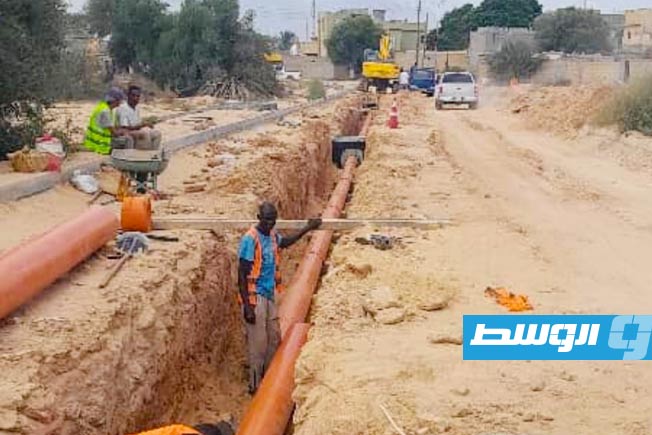 مشروع المرافق الأساسية بمدينة السكيرات، السبت 27 سبتمبر 2025. (صفحة جهاز تنفيذ مشروعات الإسكان والمرافق على فيسبوك)