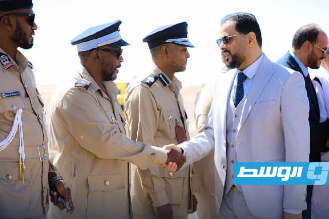 احتفالية الحكومة المكلفة من مجلس النواب بعيد الشرطة في مدينة سبها. (صفحة الحكومة على فيسبوك)