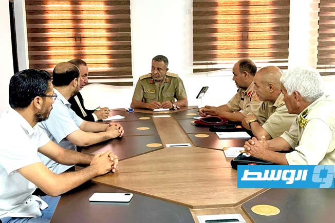 اجتماع إدارة التوجيه المعنوي في طرابلس بشأن تطوير المناهج الدبينية في المؤسسات التعليمية العسكرية، الأربعاء 23 يوليو 2025. (إدارة التوجيه المعنوي)