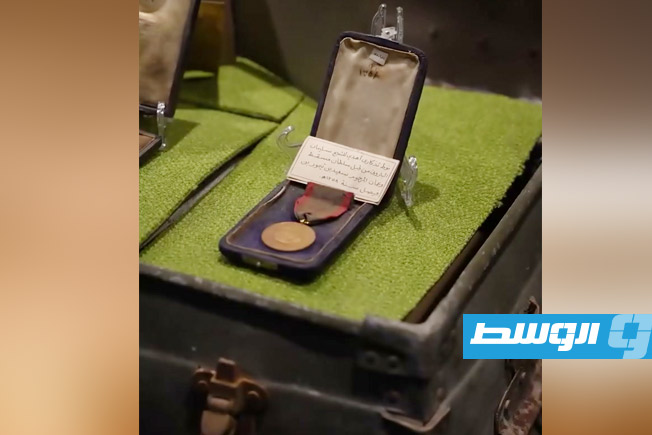 صورة مثبتة من فيديو ترويجي لمقتنيات المتحف الليبي. (فيسبوك)