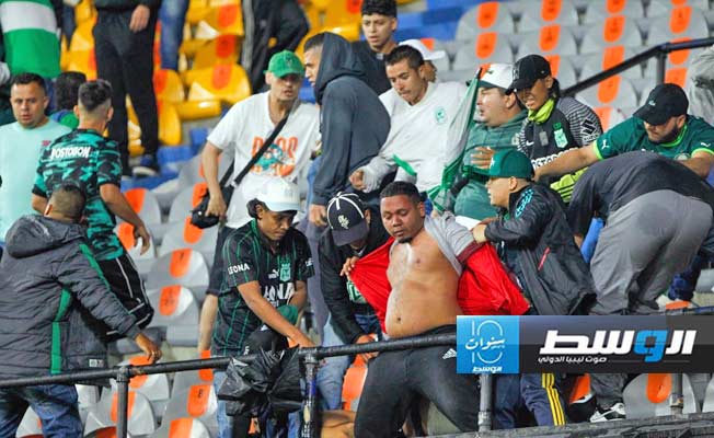 جانب من الشعب في مباراة فريقي أتلتيكو ناسيونال وأتلتيكو جونيور بالدوري الكولومبي الجمعة 27 سبتمبر 2024 (فيسبوك)