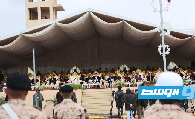 حقل تخريج الدفعة 34 من منتسبي جهاز المخابرات العامة في طرابلس، الخميس 21 ديسمبر 2023. (المجلس الرئاسي)