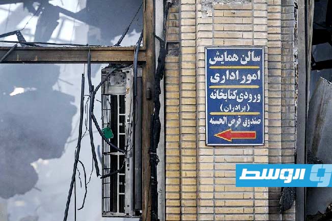 تضرر مبنى الحسينية الكبرى في مدينة زنجان الإيرانية، بعد قصف صهيوني أميركي. 31 مارس 2026. (وكالة فارس)