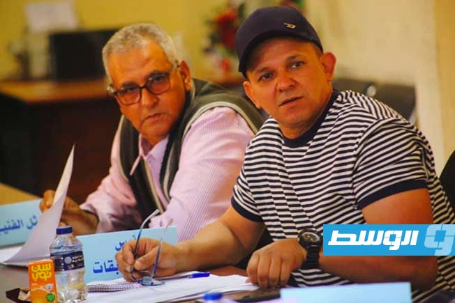 اجتماع مجلس إدارة الاتحاد الليبي للألعاب المائية. (فيسبوك)