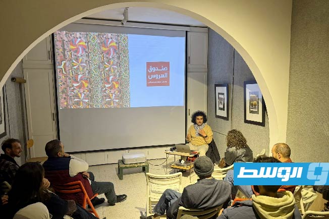 علاء بودربوس اثناء مناقشة تفاصيل قراءة صندوق العروس (فيسبوك)
