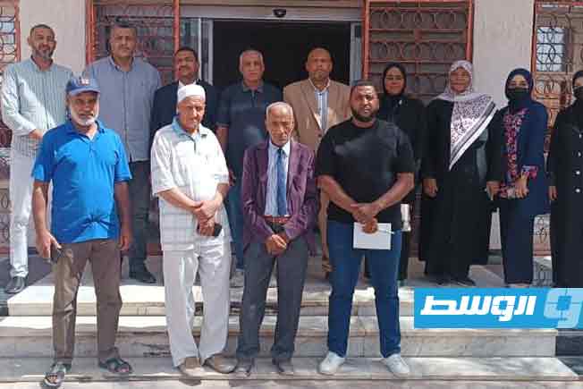 من لقاء عميد وأعضاء بلدية غدامس مع وكيل وزارة الزراعة، 12 سبتمبر 2025. (بلدية غدامس)
