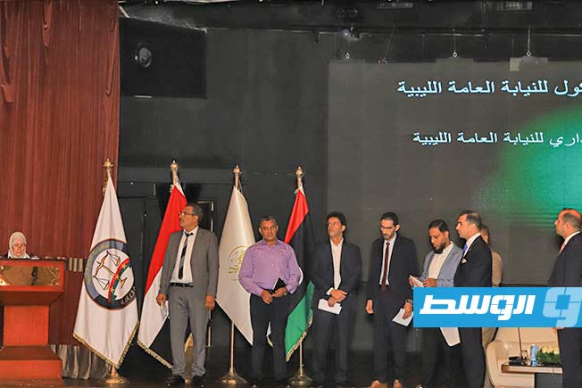 تكريم أعضاء النيابة الليبية بعد ورشة تدريبية نظمتها النيابة المصرية، 7 أغسطس 2025. (النيابة المصرية)