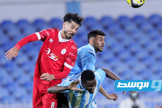 مباراة الاتحاد والترسانة في الدوري الليبي الممتاز لكرة القدم، الخميس 29 يناير 2026 (تصوير - محمود دردور - خاص الوسط)