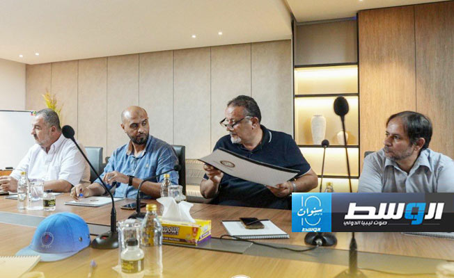 من اجتماع صندوق إعمار إعمار درنة لمناقشة أزمة الكهرباء، 10 أكتوبر 2024 (الصندوق)