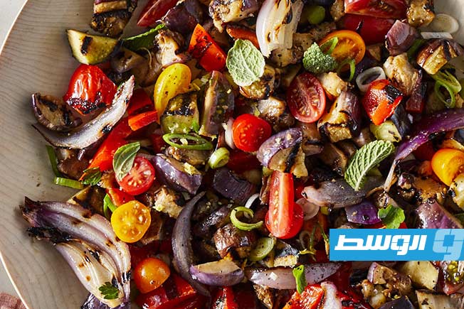 سلطة باذنجان مشوي .(أرشيفية: الإنترنت)